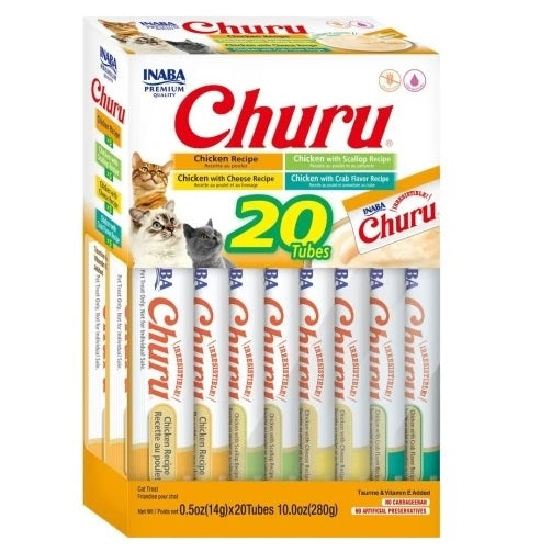 Churu Puree Chicken Flavors 20-Count Variety Pack