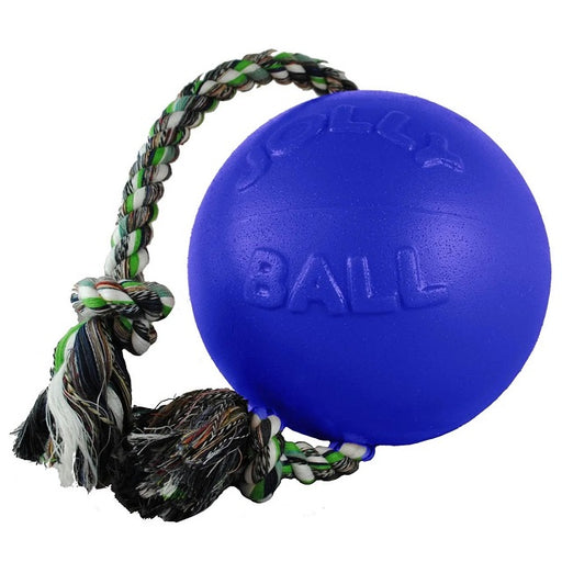 Jolly Pets Romp-N-Roll Ball, Blue 4.5 inch