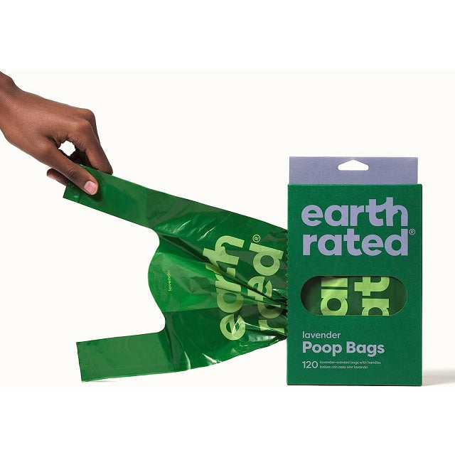 Earth Rated Lavender-Scented Dog Waste Bags with Handle, 120-Count