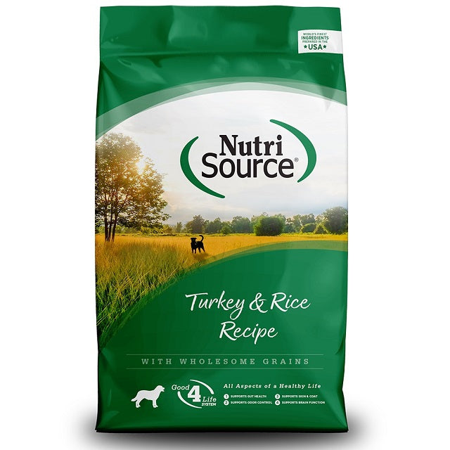 NutriSource Adult Turkey & Rice Dry Dog Food 26 Lbs.