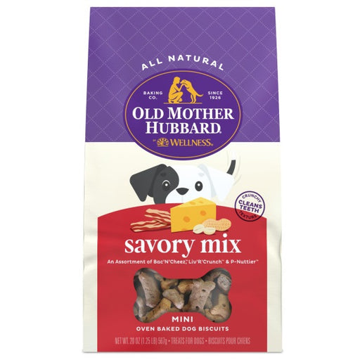 Old Mother Hubbard Crunchy Classic Savory Mix Natural Mini Oven-Baked Biscuits Dog Treats