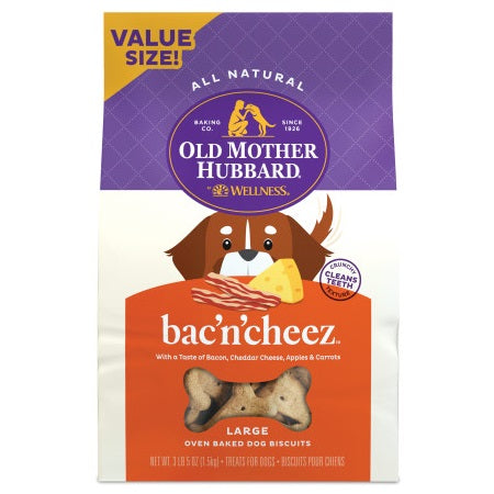 Old Mother Hubbard Crunchy Classic Natural BacNCheez Biscuits Dog Treats