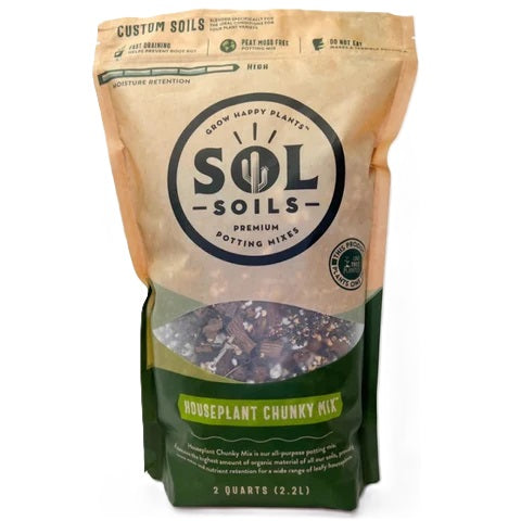 Sol Soils Houseplant Chunky Potting Mix, 2 qt.