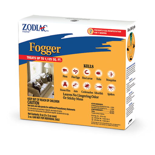 Zodiac Flea & Tick Fogger, 3 Pack