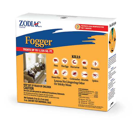 Zodiac Flea & Tick Fogger, 3 Pack