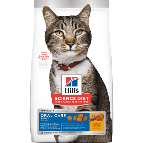 Hill's Science Diet Adult Oral Care Dry Cat Food 3.5-Lbs.
