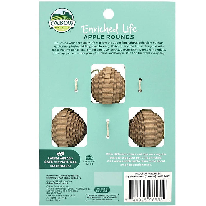 Apple Rounds Small Animal Toys - Enriched Life