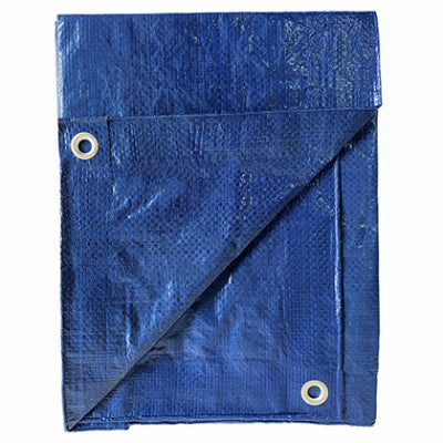 Storage Tarp Cover, Light Blue Polyethylene, 6' x 8'