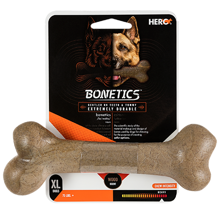 Bonetics Femur Bone Dog Chew Toy, X-Large Bacon