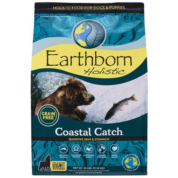 Earthborn Holistic Coastal Catch Grain Free Sensitive Skin & Stomach Dog Food