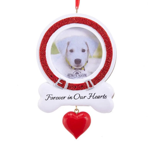 "Forever In Our Hearts" Dog Picture Frame Ornament