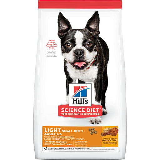 Hill's Science Diet Adult 1-6 Light Small Bites Dry Dog Food 15-Lbs.