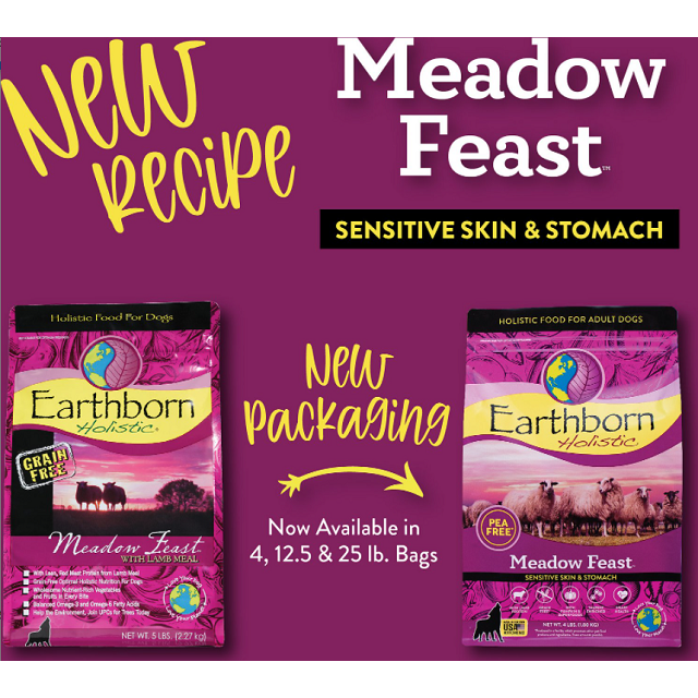 Earthborn Holistic Meadow Feast Grain Free Sensitive Skin & Stomach Dog Food