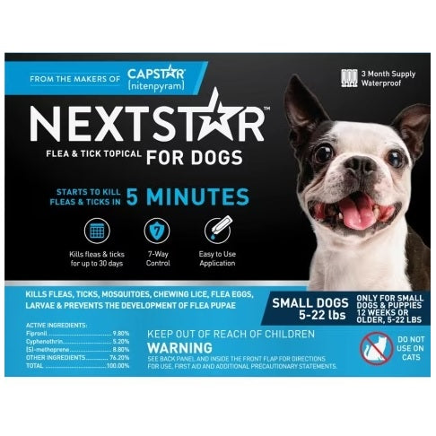 NEXTSTAR™ Flea & Tick Topical for Dogs, 3 Pack
