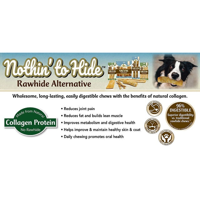 Fieldcrest Farms Nothin to Hide 10" Peanut Butter Roll Dog Chew, 2-Pack