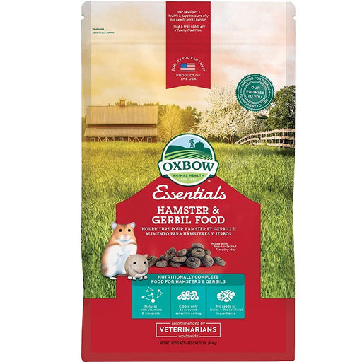 Oxbow Essentials - Hamster/Gerbil Food, 1 lb.
