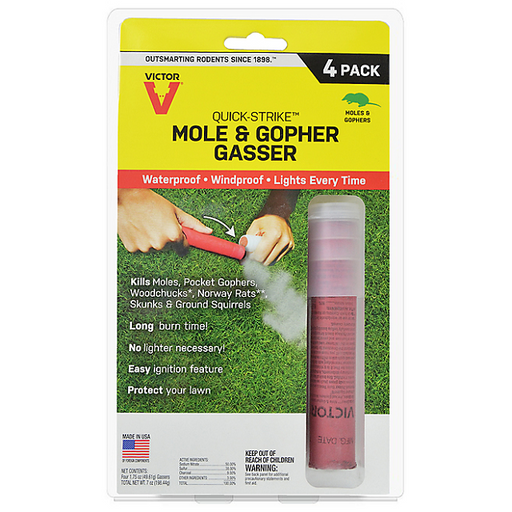 Victor Quick-Strike Mole & Gopher Gasser 4-Pack