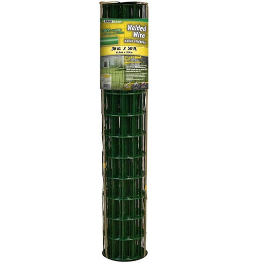 36 in. x 50 ft. Green Vinyl Coated Welded Wire with 3 in. x 2 in. mesh