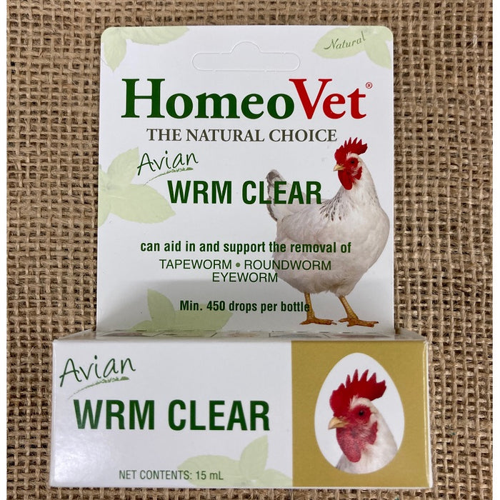 HomeoVet Avian Wrm Clear, 15 ml.