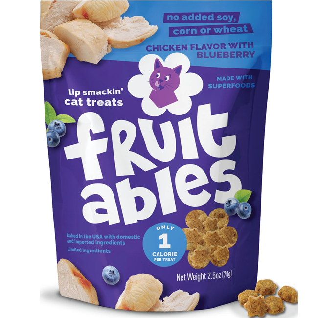 Fruitables Chicken Blueberry Cat Treats 2.5 oz