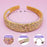 Tapered Chunky Glitter Headband, Assorted Colors