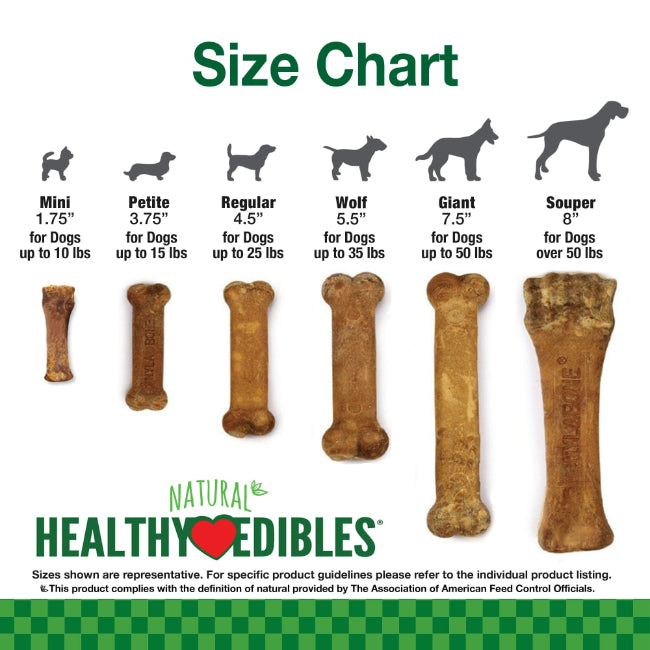 Nylabone Healthy Edibles Natural Puppy Chew, Lamb & Apple Petite