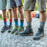 Men's Number 2 Micro Crew Midweight Hiking Socks, Green