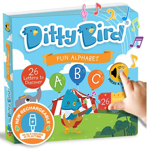 Ditty Bird ABC Fun Alphabet Song Book | USB-C