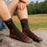 Men's Hiker Micro Crew Midweight Hiking Socks, Walnut