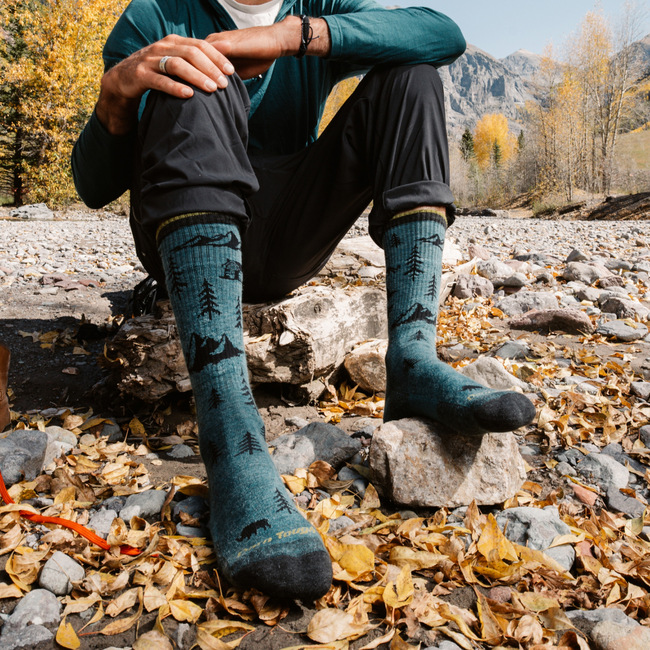 Men's ABC Boot Midweight Hiking Socks - Teal