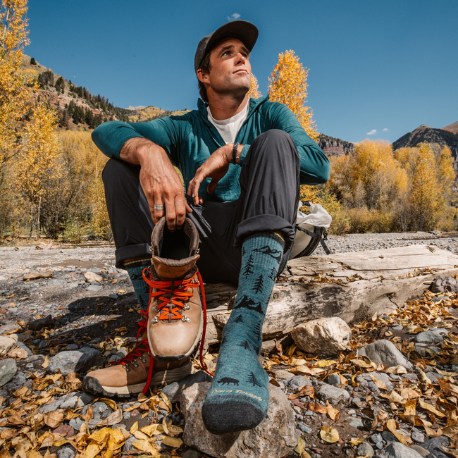 Men's ABC Boot Midweight Hiking Socks - Teal