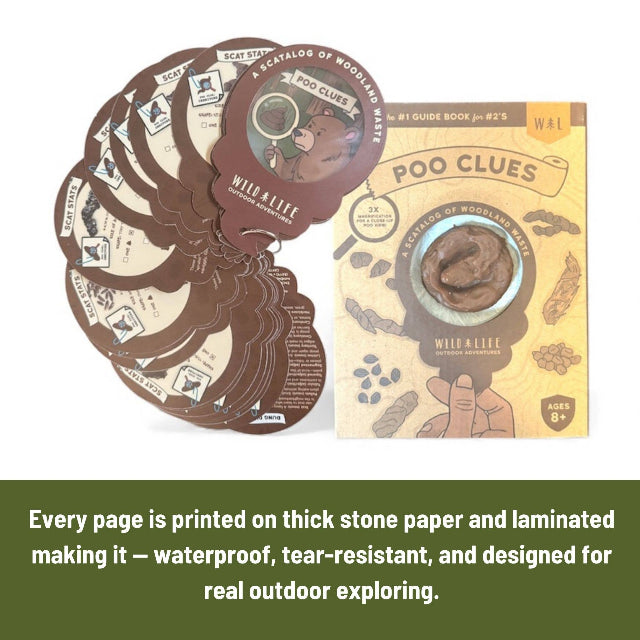 Poo Clues Kids Scat Identification Kit Outdoor Adventure Guide