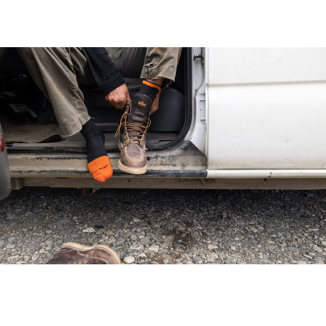 Men's Steely Boot Midweight Work Socks, Graphite