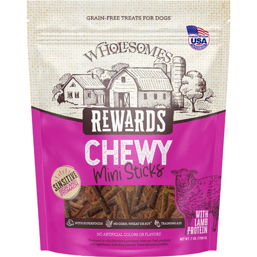 Wholesomes Rewards Lamb Chewy Mini Sticks For Dogs 7 oz