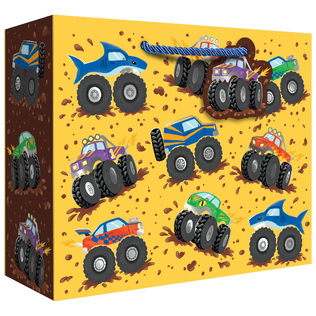 Monster Trucks Large Gift Bag