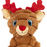 KONG Holiday Shakers Crumples Reindeer Squeaky Plush Dog Toy