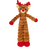 KONG Holiday Shakers Crumples Reindeer Squeaky Plush Dog Toy