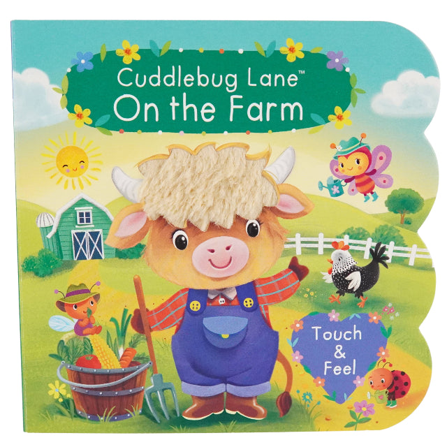 Cuddlebug Lane On the Farm Touch & Feel Sensory Board Book