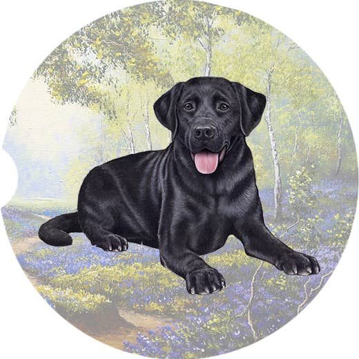 Labrador, Black Car Coaster