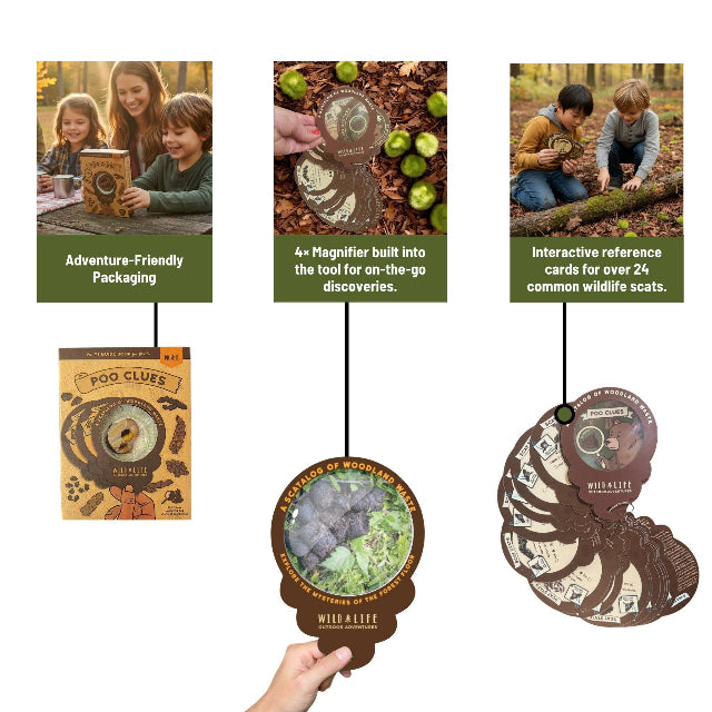 Poo Clues Kids Scat Identification Kit Outdoor Adventure Guide