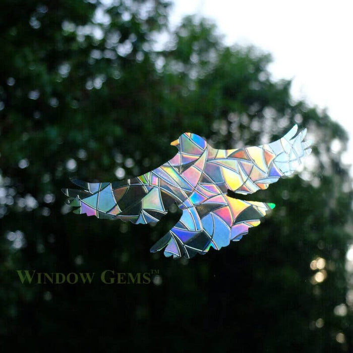 Window Gems Assorted Birds 7 Piece Prismatic Window Decals