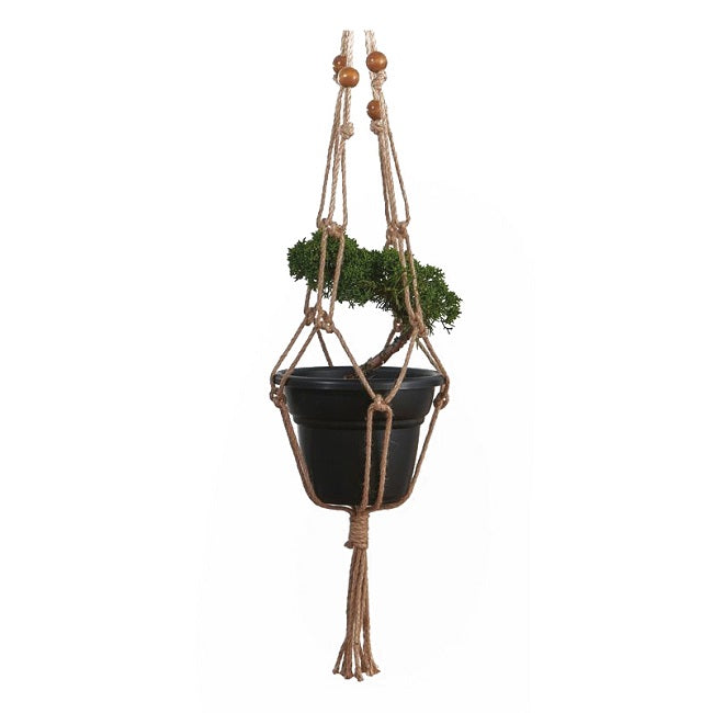 Jute Beaded Plant Hanger 36in