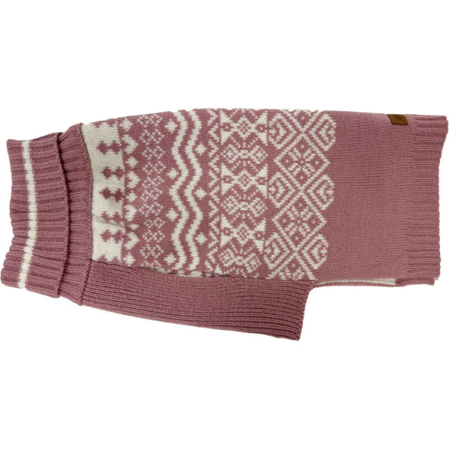 Eddie Bauer Dog Sweater Townsend Fair Isle Heathered/Pink