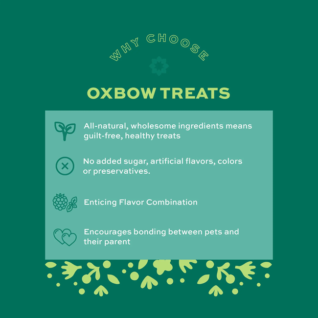 Oxbow Simple Rewards Baked Treats with Blackberry & Basil 3oz.