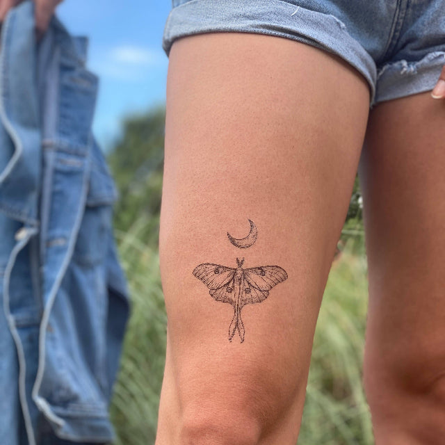 Luna Moth Temporary Tattoo