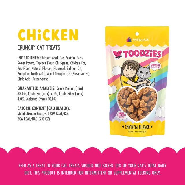 Weruva BFF Toodzies Crunchy Chicken Cat Treats 2 oz