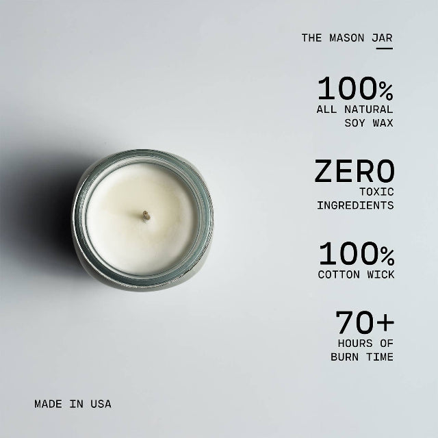 Milkhouse Farmhouse Collection Soy Candle: Balsam & Cedar 13-oz. Mason Jar