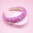 Chunky Puffy Sprinkles Headband, Light Blue