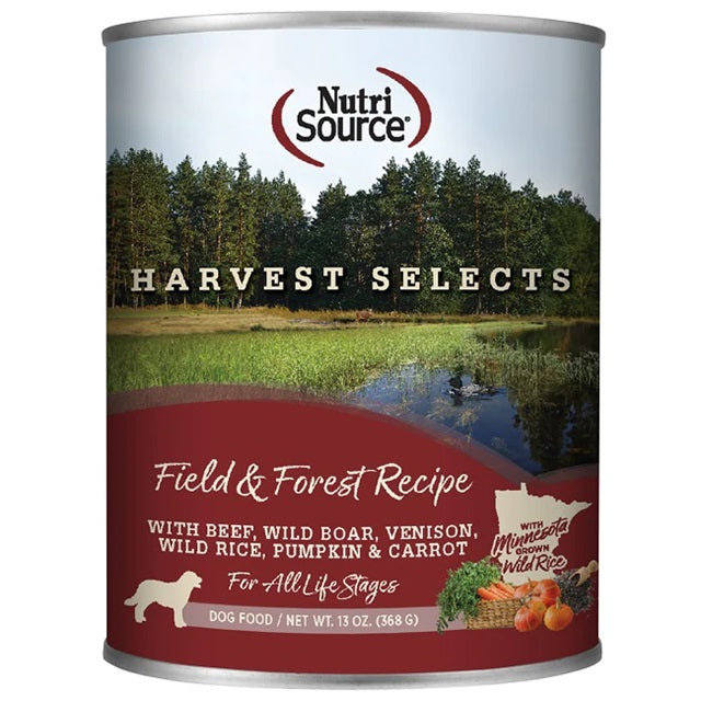 Nutrisource® Dog Harvest Selects Field & Forest, Case of 12, 13 oz. Cans