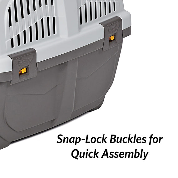MidWest Skudo™ Travel Pet Carrier, 22 Inch Gray